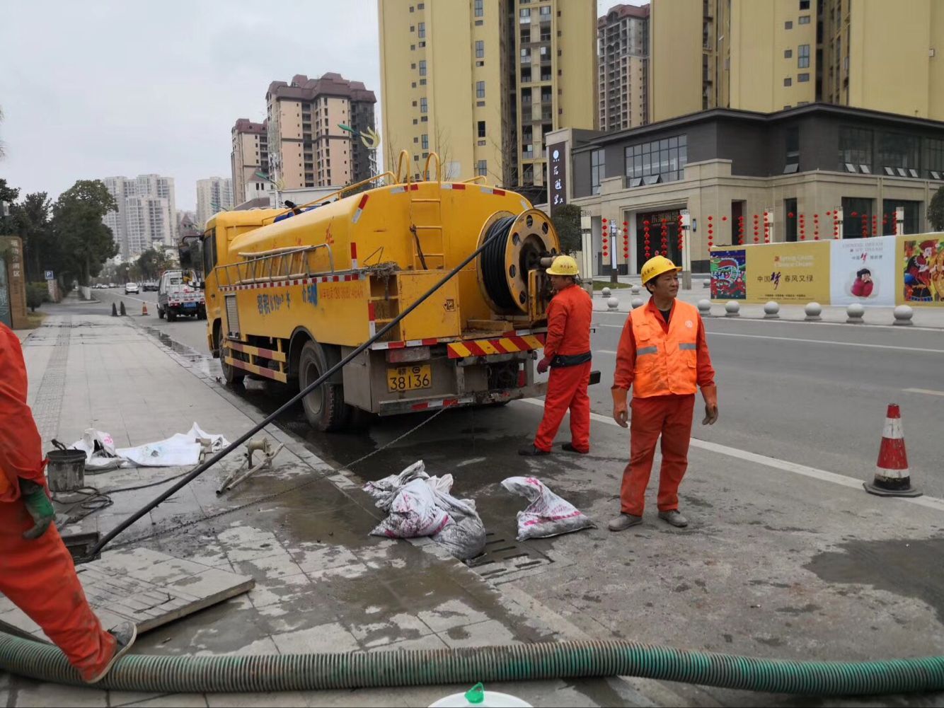 秀洲排污管道清淤-管道清洗